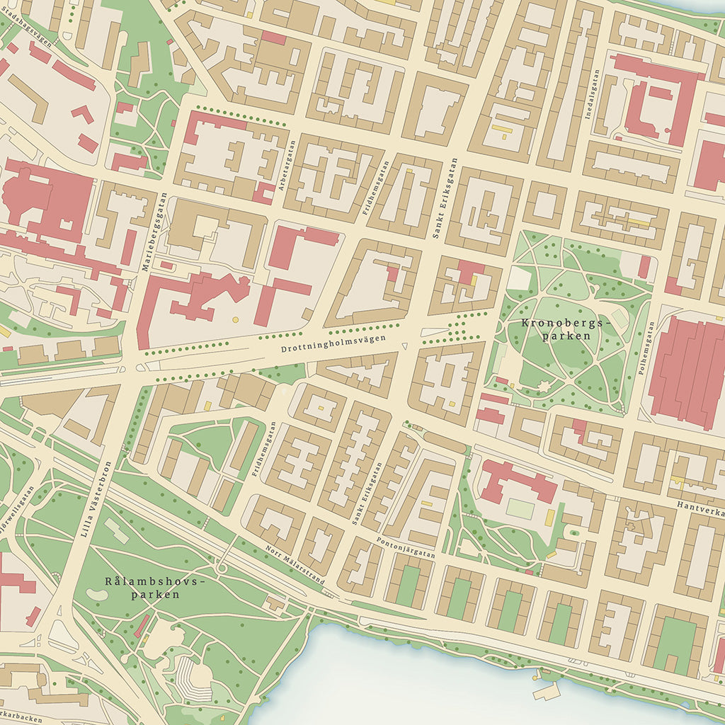 Kungsholmen - detailed district map