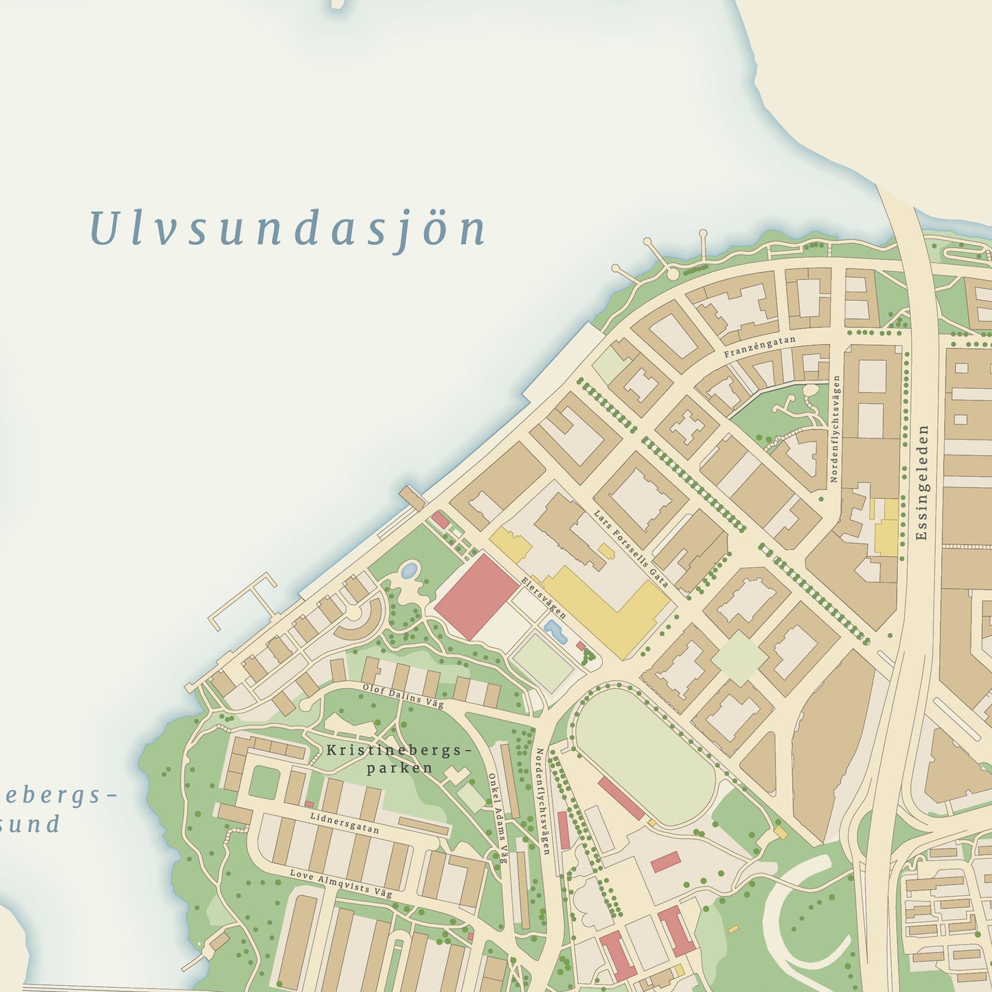 Kungsholmen - detailed district map