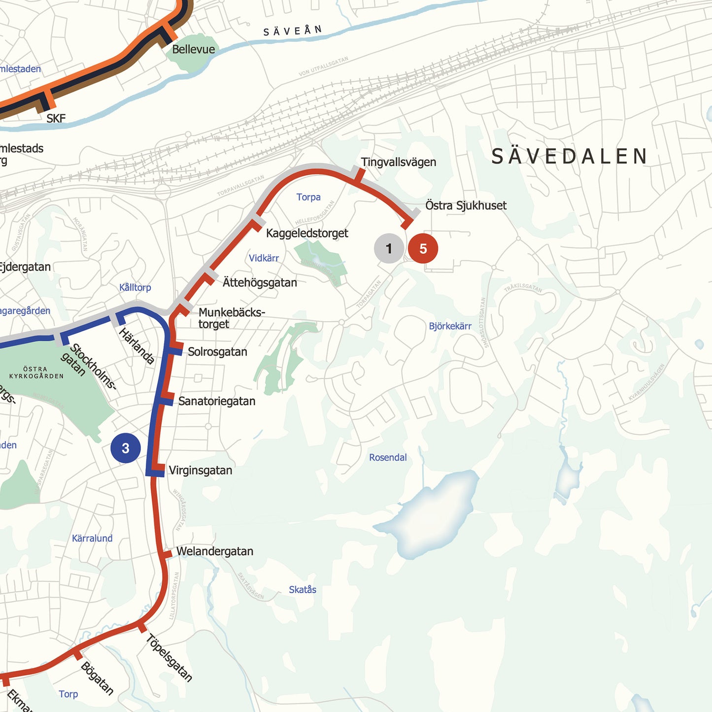 Göteborgs spårvagnsnät - Poster