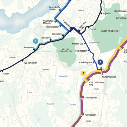 Göteborgs spårvagnsnät - Poster