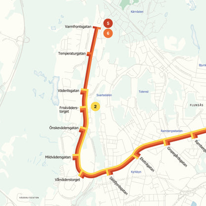 Göteborg spårvagnskarta - Poster