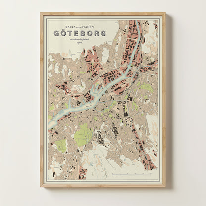 Gothenburg - Vintage-style map posters