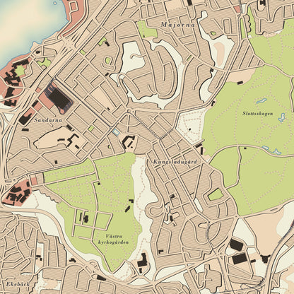 Gothenburg - Vintage-style map posters