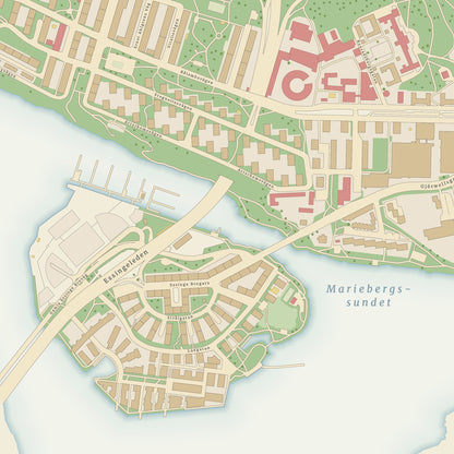 Kungsholmen - detailed district map