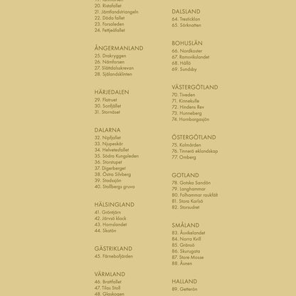 100 svenska naturpärlor - bucketlist som kartposter