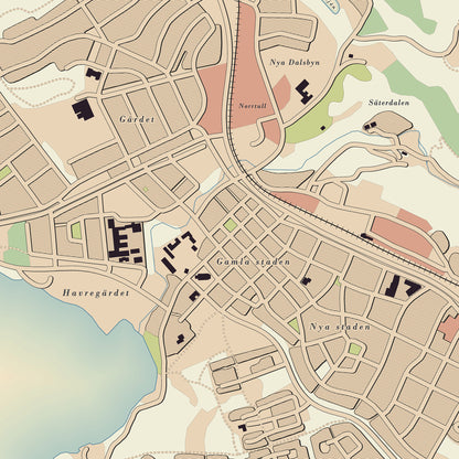 Seats - Vintage style map posters
