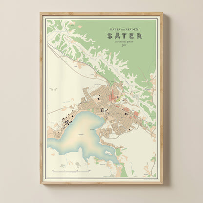 Seats - Vintage style map posters