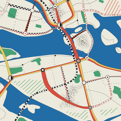 Stockholm - Abstrakt trafiklandskap