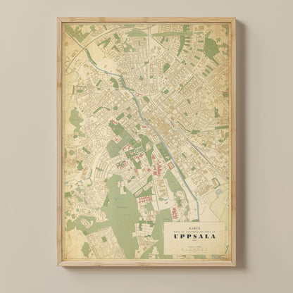 Uppsala - Vintage-style map posters