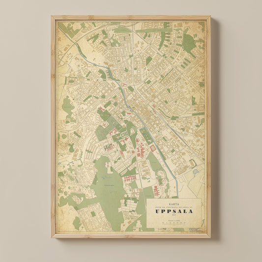 Uppsala - Vintage-style map posters