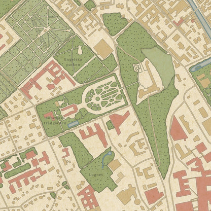 Uppsala - Vintage-style map posters