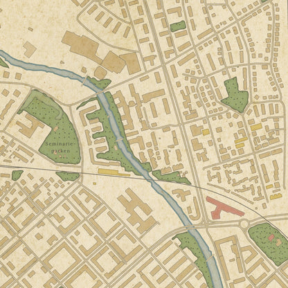 Uppsala - Vintage-style map posters