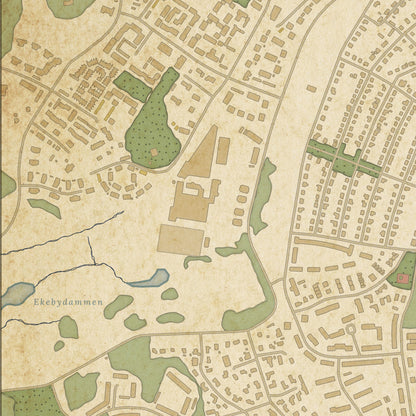 Uppsala - Vintage-style map posters